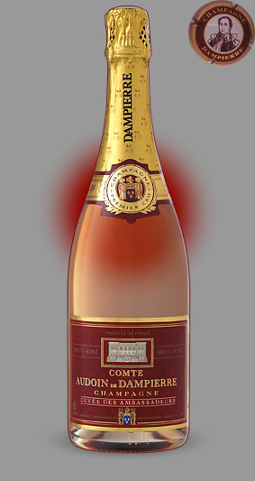 Розовое шампанское Кюве Амбассадор Розе - Дампьер l Cuvee Ambassadeurs Rose - Champagne Dampierre