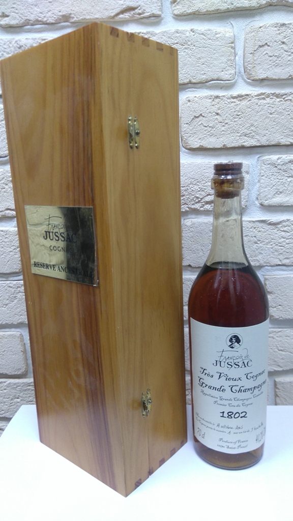 jussac francois - cognac 1802 / франсуа жуссак - коньяк 1802 года - 200 лет цена купить магазин москва