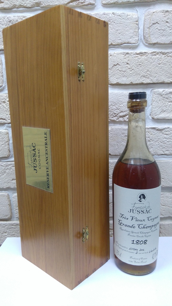 jussac francois - cognac - 1808 // франсуа жуссак - коньяк 1808 года // 200 лет цена купить москва магазин
